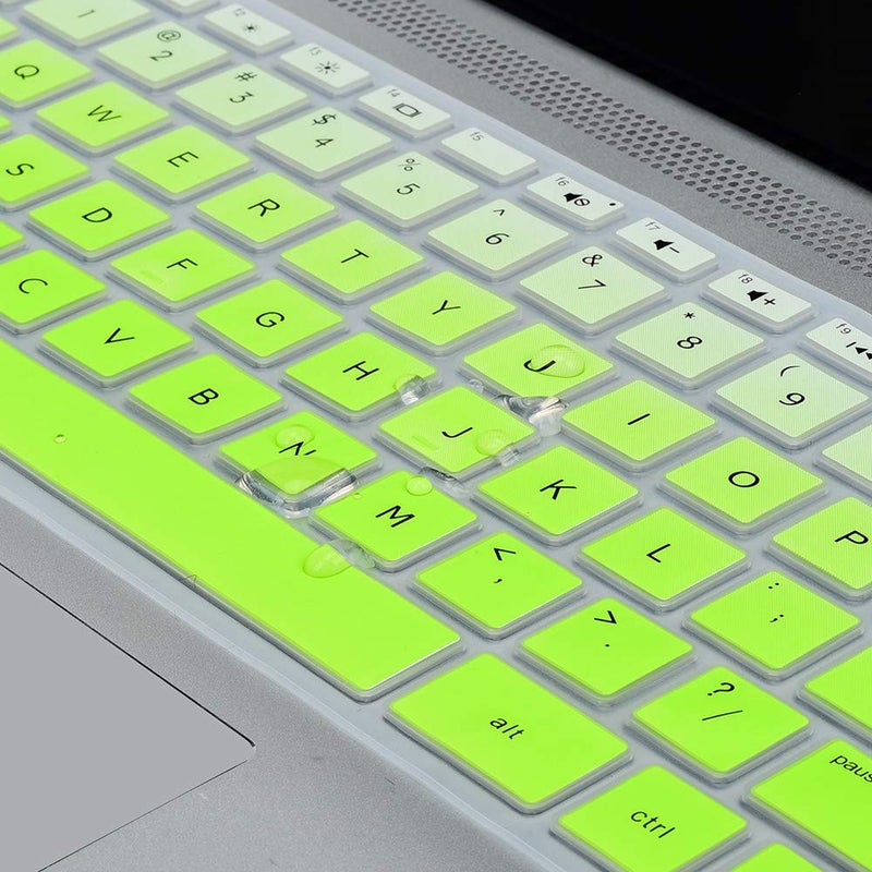 imComor Keyboard Cover for HP Laptop 14/HP Pavilion 14-dq 14-cf/fq 14t-dq300/dq200 14-dq0052dx 14-dq5043cl 14-dq2078wm 14-dq0055dx 14-dq0002dx 14-dq1040wm 14-dq0057nr 14-dq2053cl dq1059wm dq1035cl Skin, Green - Image 3